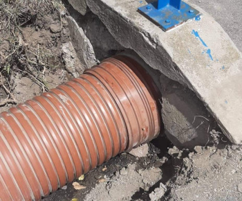 Prasknutá spojka na výtlač. rade vodov. a výmena ponorky 11/2022