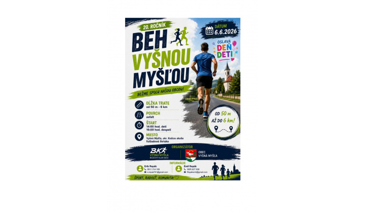 Fotka pre článok 20. Ročník - Beh Vyšnou Myšľou dňa 06.06.2026