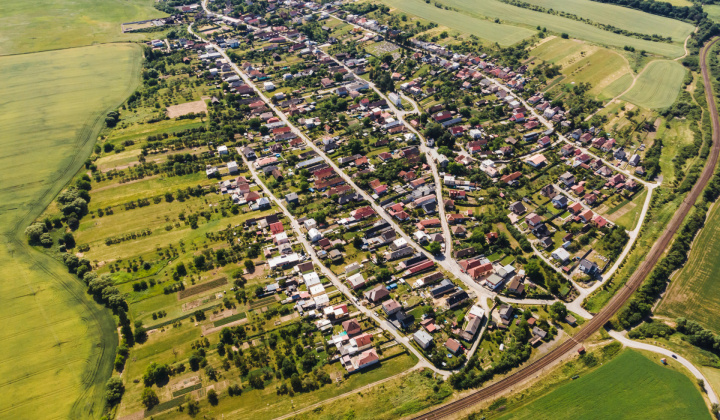 Vyšná Myšľa a okolie-pohľad zhora 8/2022