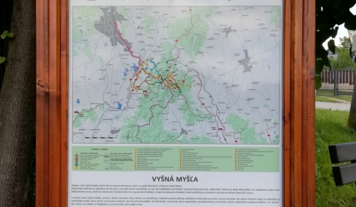 Informačná tabuľa na Náučný chodník Veľký Milič 