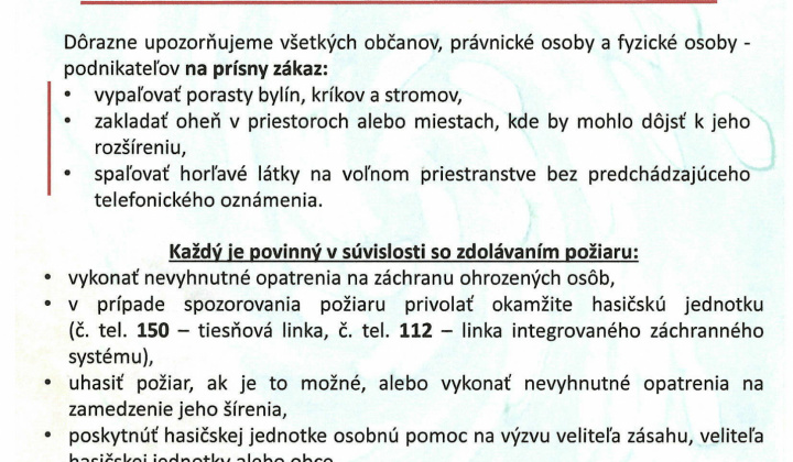 Aktuality / Požiarna prevencia „Chráňme spoločne naše lesy!“ - foto