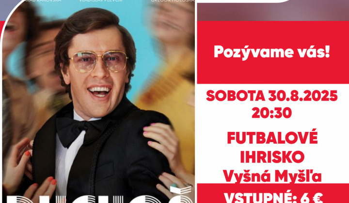 Aktuality / UŽ TÚTO  SOBOTU - 30.08.2025 o 20:30 HVIEZDNE LETNÉ KINO v obci Vyšná Myšľa - foto