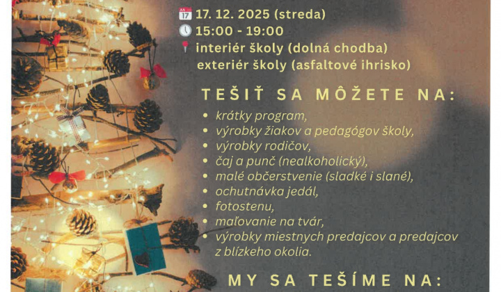 Aktuality / POZVÁNKA DO BOHDANOVIEC NA VIANOČNÉ TRHY - 17.12.2025 - foto