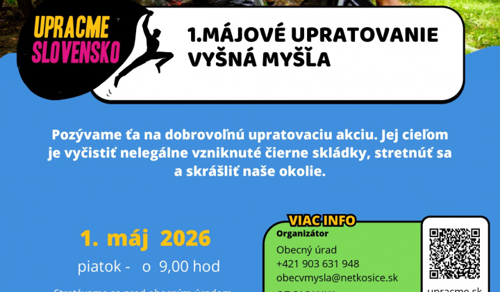 Aktuality / PRVOMÁJOVÁ BRIGÁDA - UPRACME VYŠNÚ MYŠĽU - foto