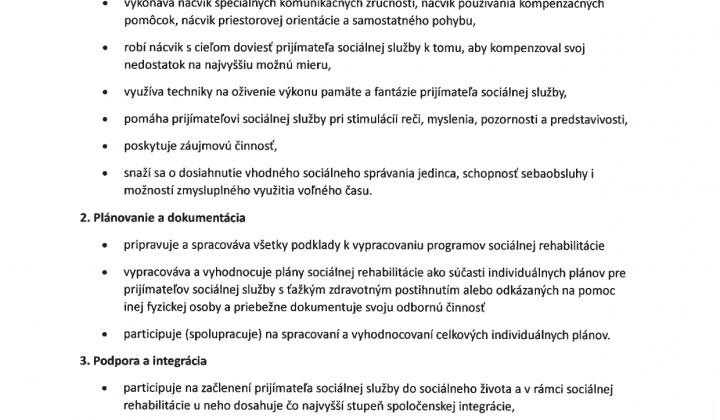 Aktuality / OZNÁMENIE O VOĽNOM PRACOVNOM MIESTE  - foto