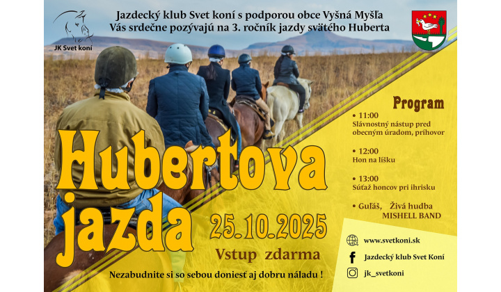 Fotka pre článok HUBERTOVA JAZDA