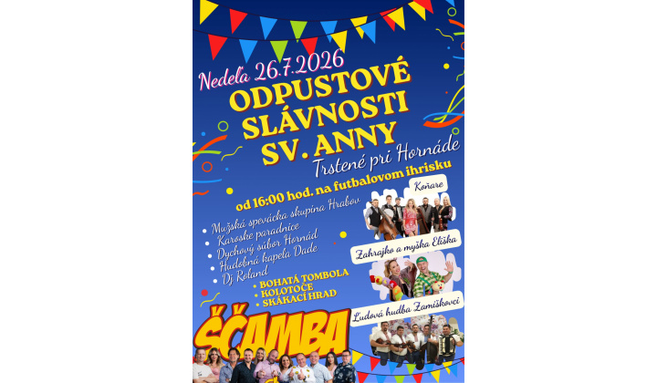 Fotka pre článok Odpustové slávnosti sv. Anny - Trstené pri Hornáde