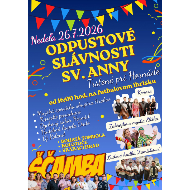 Menšia fotka pre článok Odpustové slávnosti sv. Anny - Trstené pri Hornáde