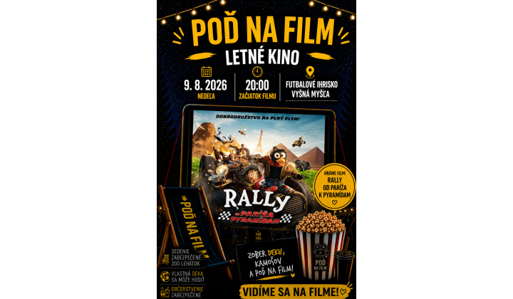 Fotka pre článok POĎ NA FILM v nedeľu 9. augusta 2026