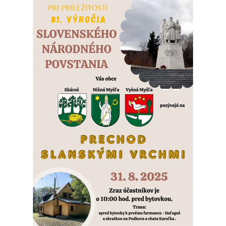 Menšia fotka pre článok PRECHOD SLANSKÝM POHORÍM - 81. výročie SNP