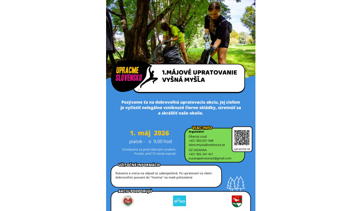 Fotka pre článok PRVOMÁJOVÁ BRIGÁDA - UPRACME VYŠNÚ MYŠĽU