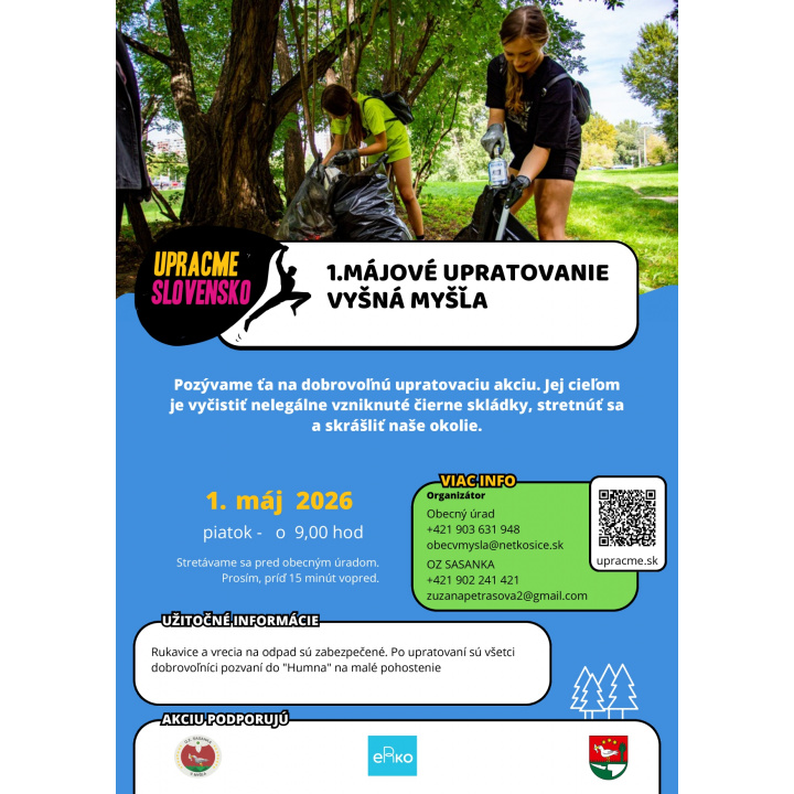 Menšia fotka pre článok PRVOMÁJOVÁ BRIGÁDA - UPRACME VYŠNÚ MYŠĽU