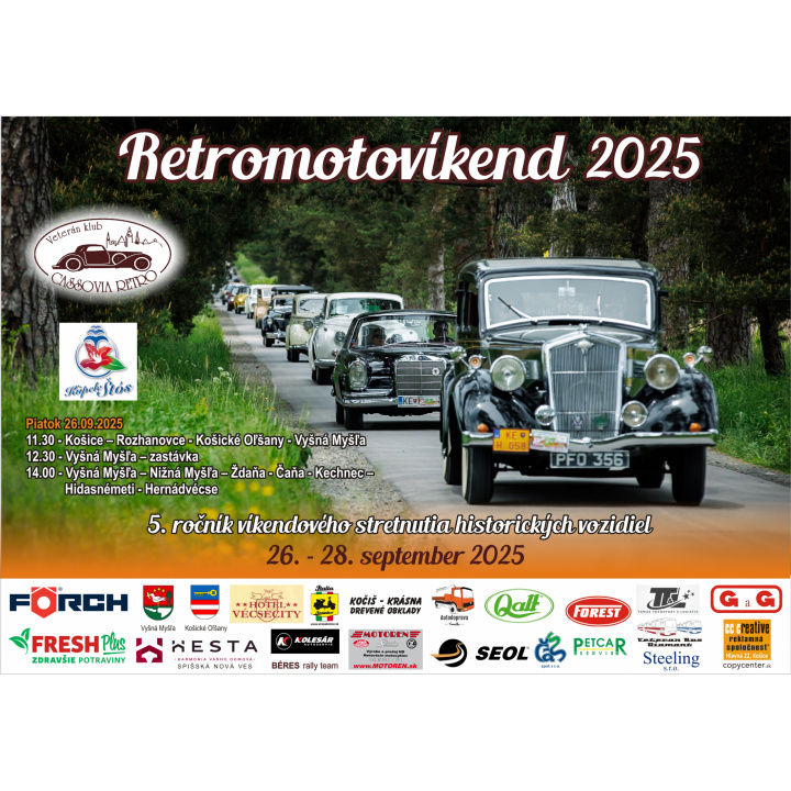 Menšia fotka pre článok RETROMOTOVÍKEND 26. - 28. SEPTEMBRA 2025